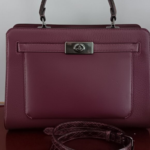 Coach leather lane carryall  satchel - Picture 14 of 16